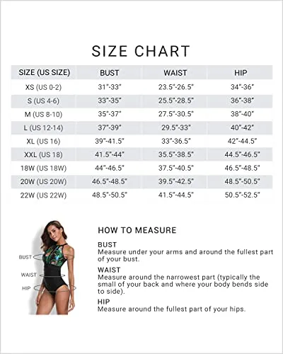 Open Back Women One Piece Swimsuit Tummy Control Halter Bathing Suit-Black