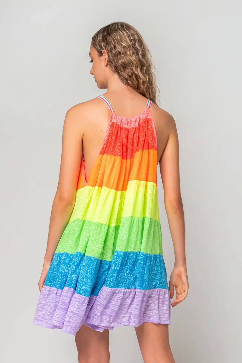 Pitusa Popsicle Halter Mini Dress