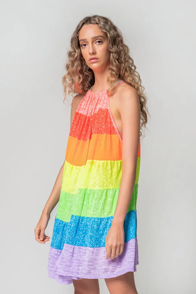 Pitusa Popsicle Halter Mini Dress