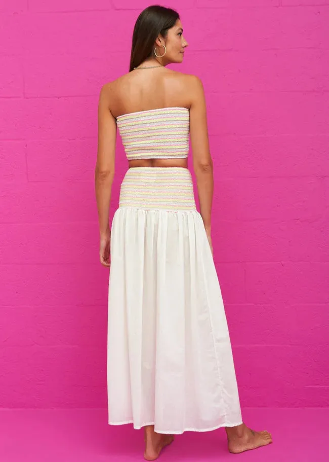 Pitusa Smocked Bandeau Top   Skirt Set