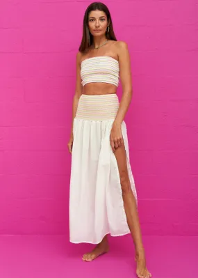 Pitusa Smocked Bandeau Top   Skirt Set