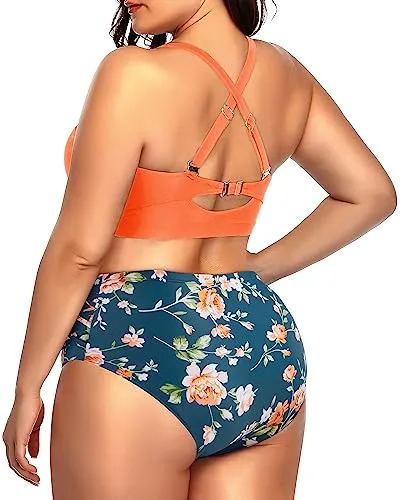 Plus Size High Waisted Bikini Sets