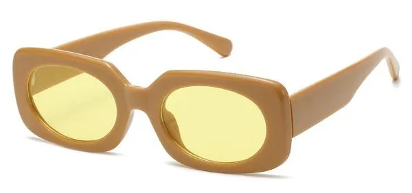 Polymer Squoval Retro Sunglasses