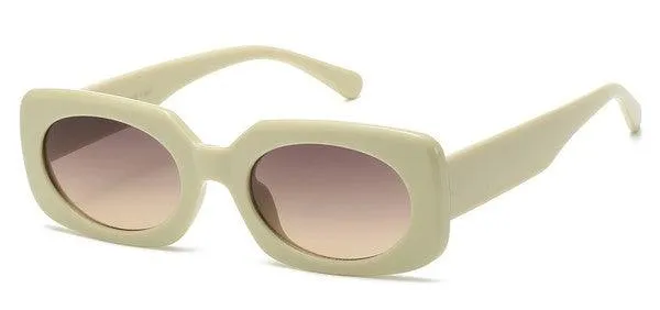 Polymer Squoval Retro Sunglasses