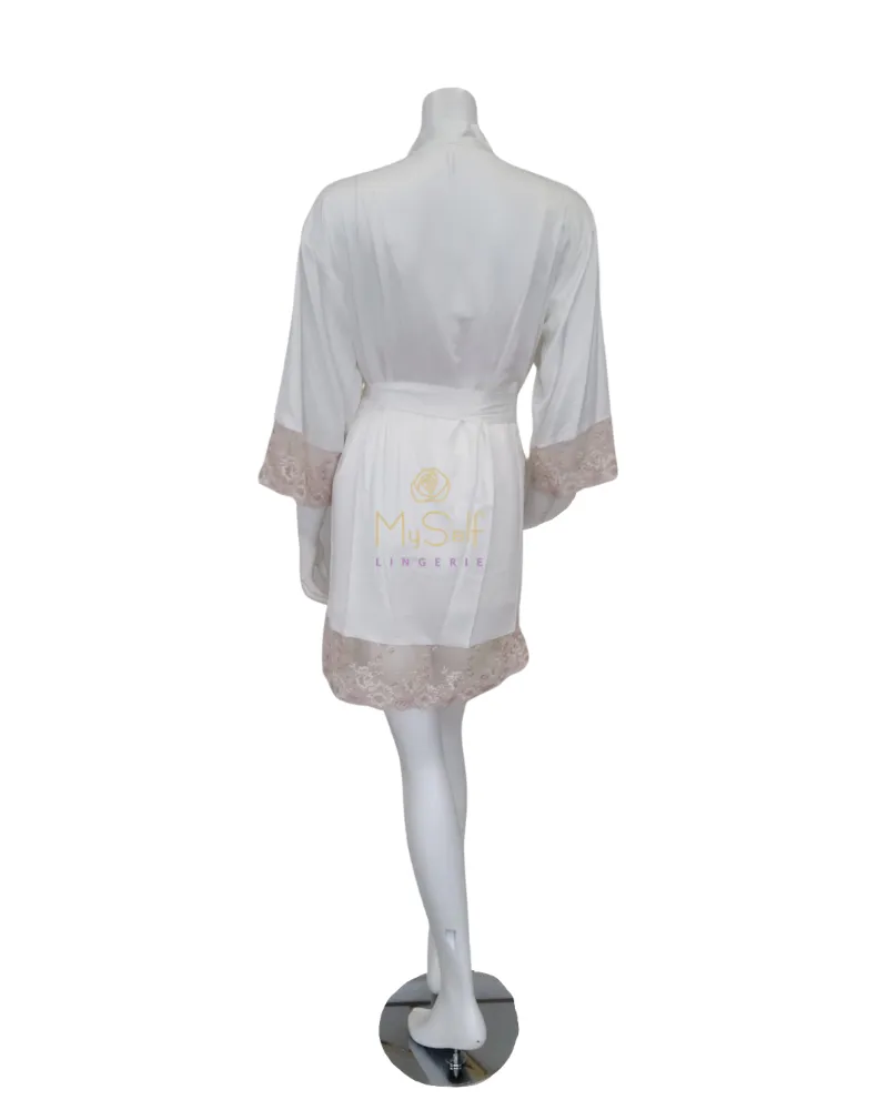 Q80642 Rosa Blush/Ivory Kimono