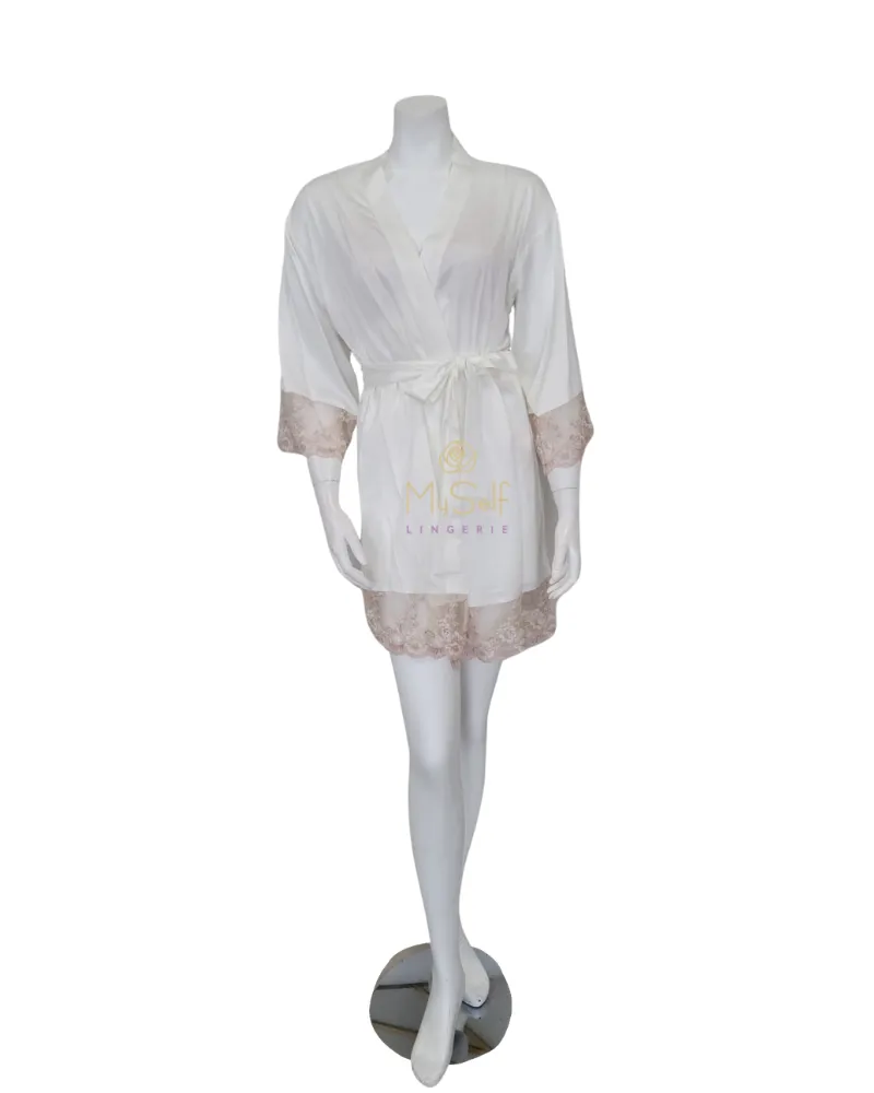 Q80642 Rosa Blush/Ivory Kimono