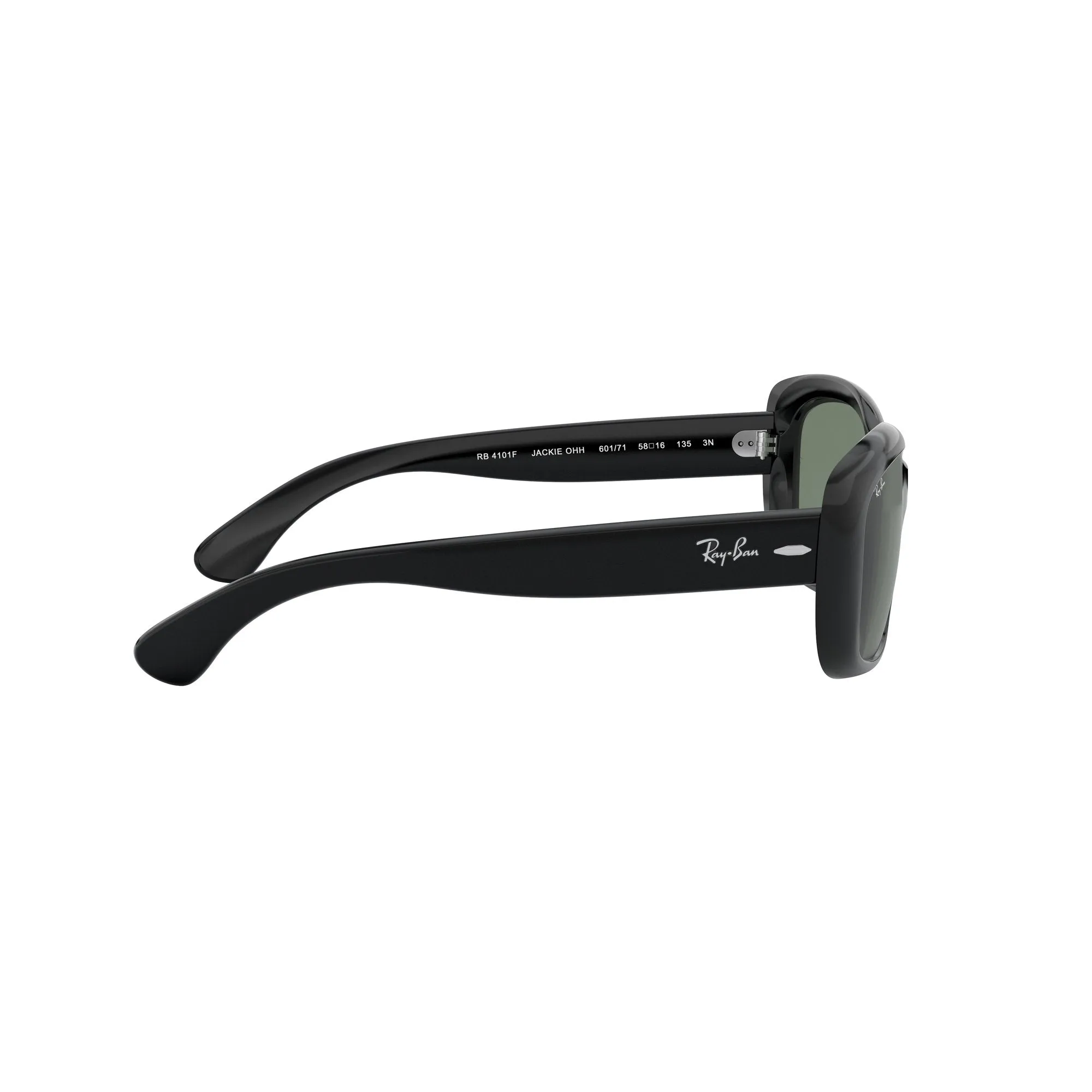 Ray Ban Black Sunglasses with Green Classic Lenses-RB_4101F_601/71_58mm