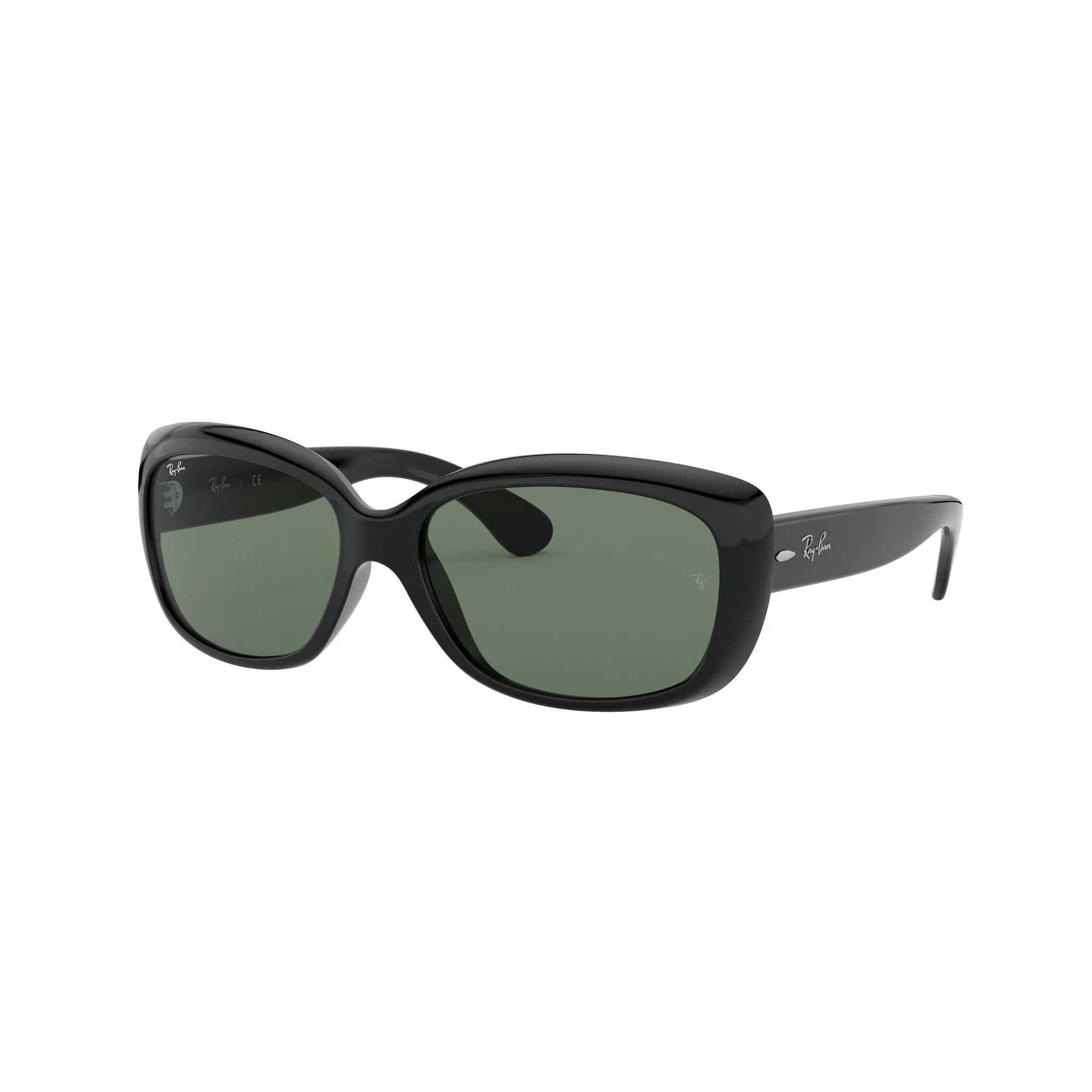 Ray Ban Black Sunglasses with Green Classic Lenses-RB_4101F_601/71_58mm
