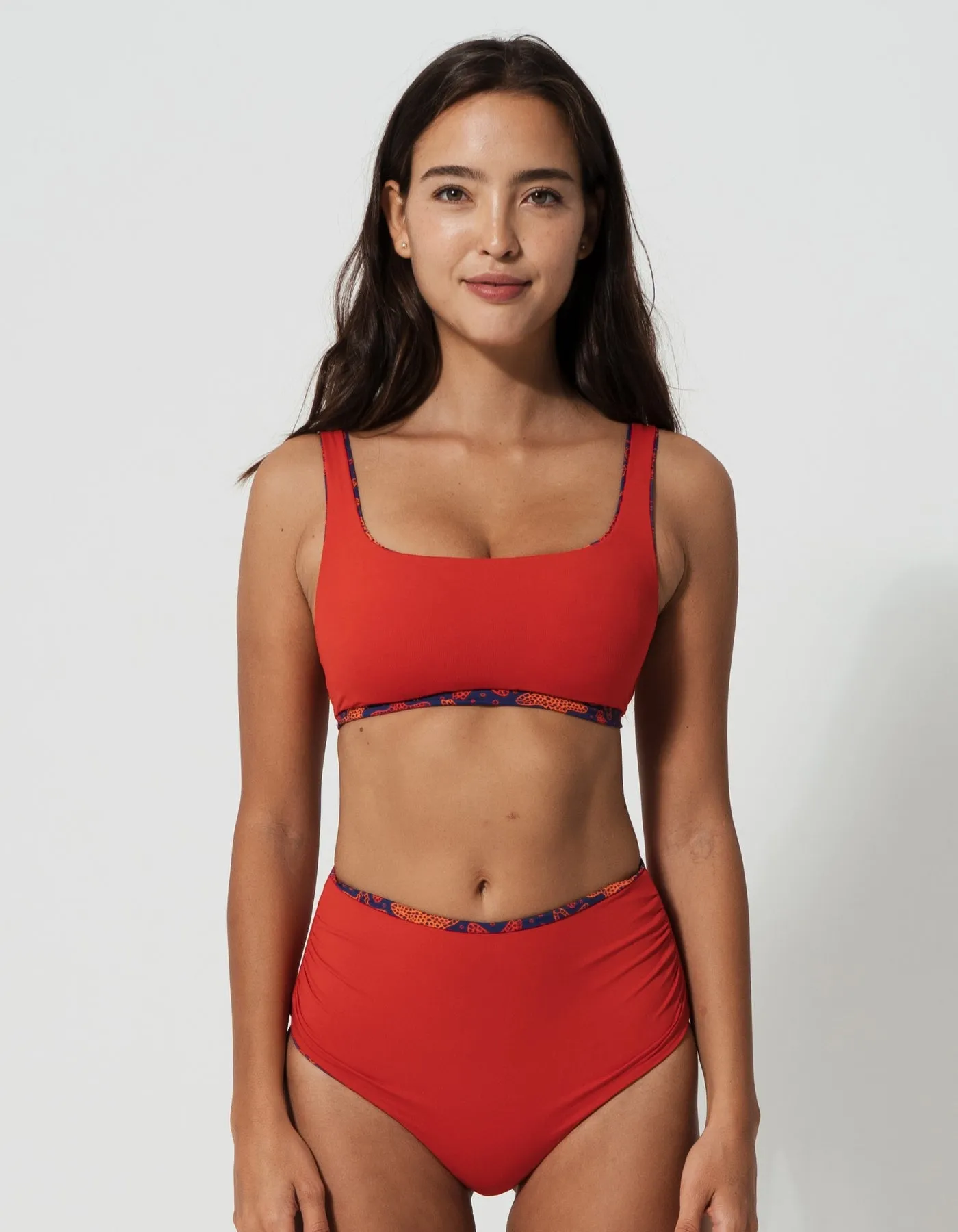 Red Starfish Womens Tank Bikini Top