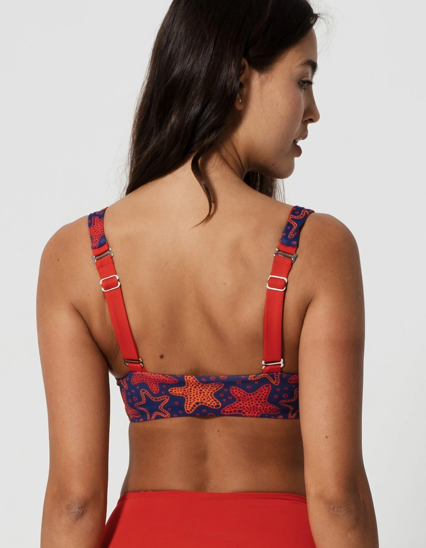 Red Starfish Womens Tank Bikini Top