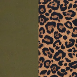 Reversible Bralette Bikini Top | Classic Leopard/Olive Night