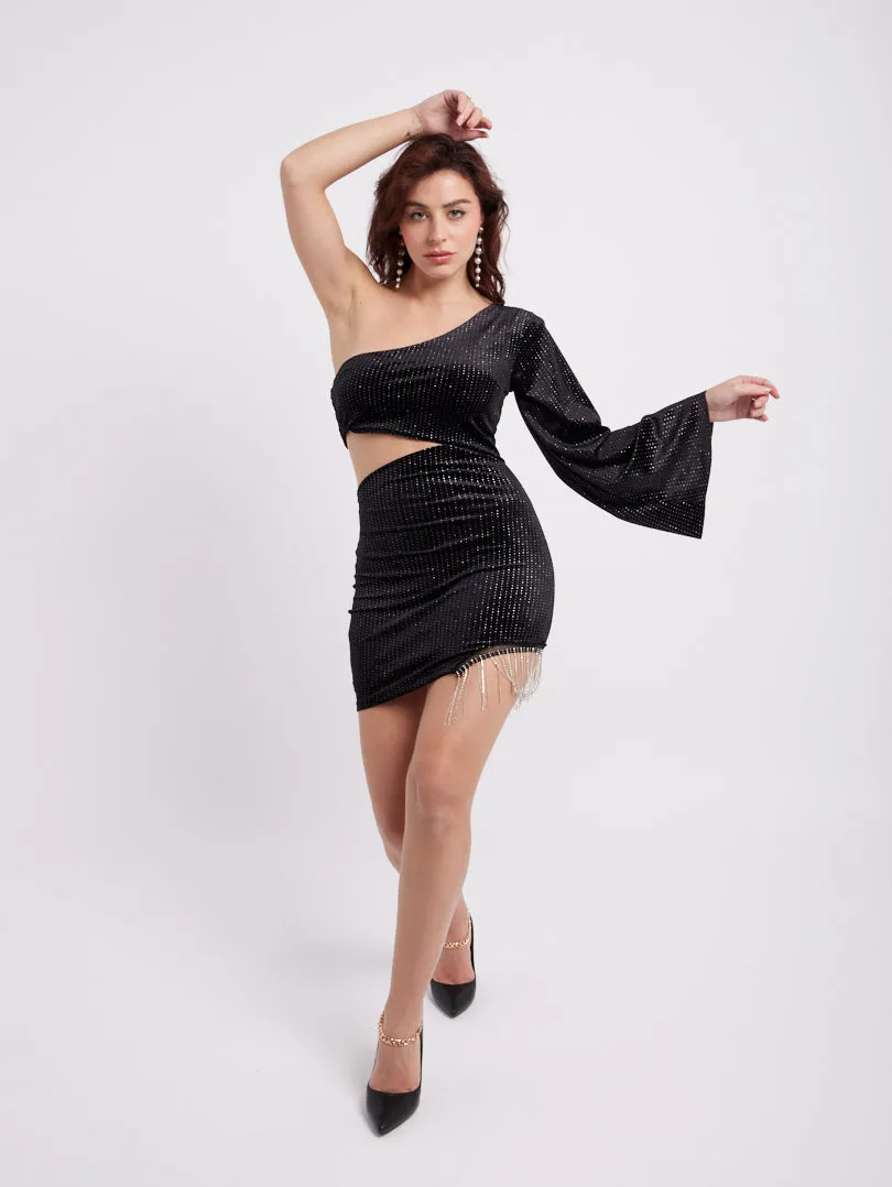 Robe velours et paillettes