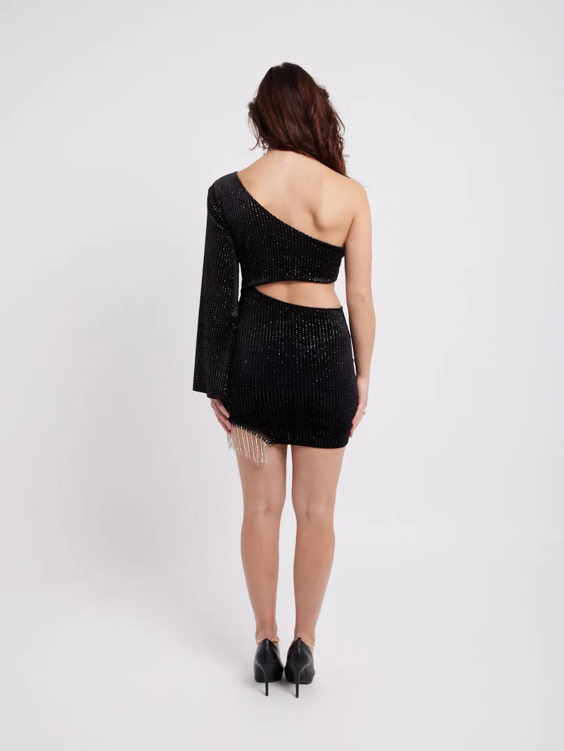 Robe velours et paillettes