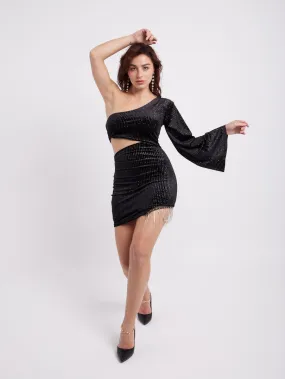 Robe velours et paillettes