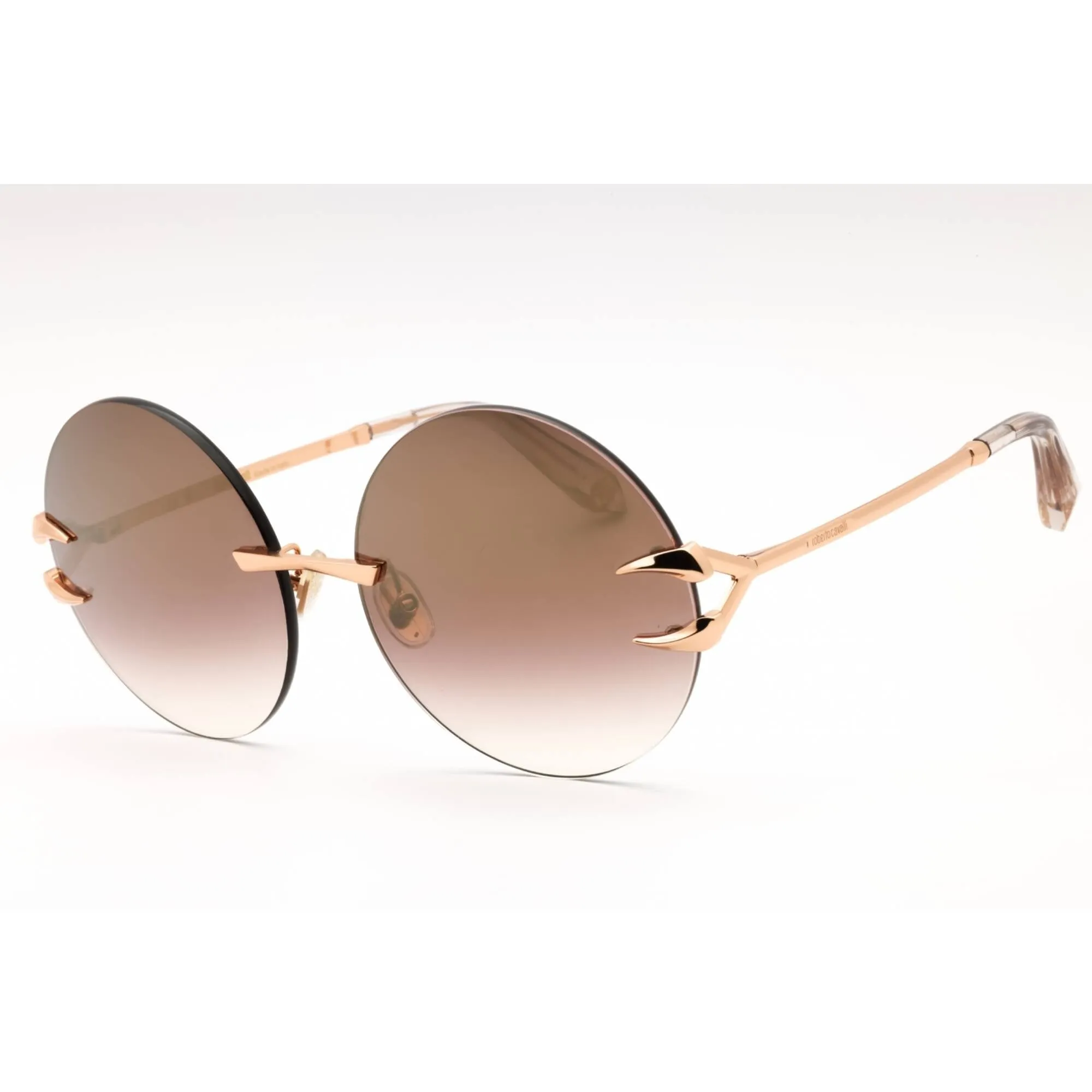 Roberto Cavalli Women's Sunglasses - Copper Gold Metal Round Full Rim | SRC006 8FCG