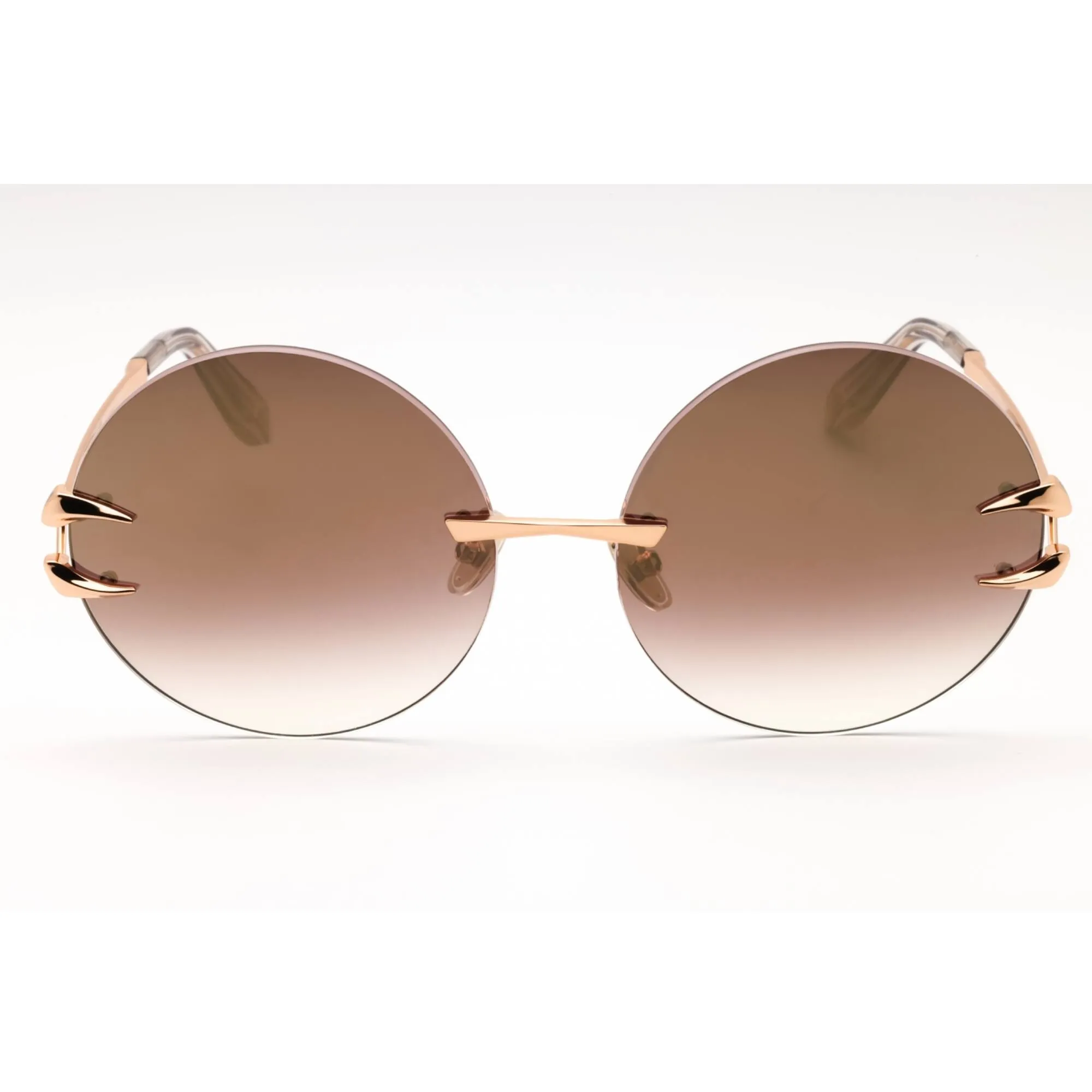 Roberto Cavalli Women's Sunglasses - Copper Gold Metal Round Full Rim | SRC006 8FCG