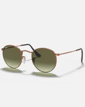 Round Metal Sunglasses in Bronze & Copper