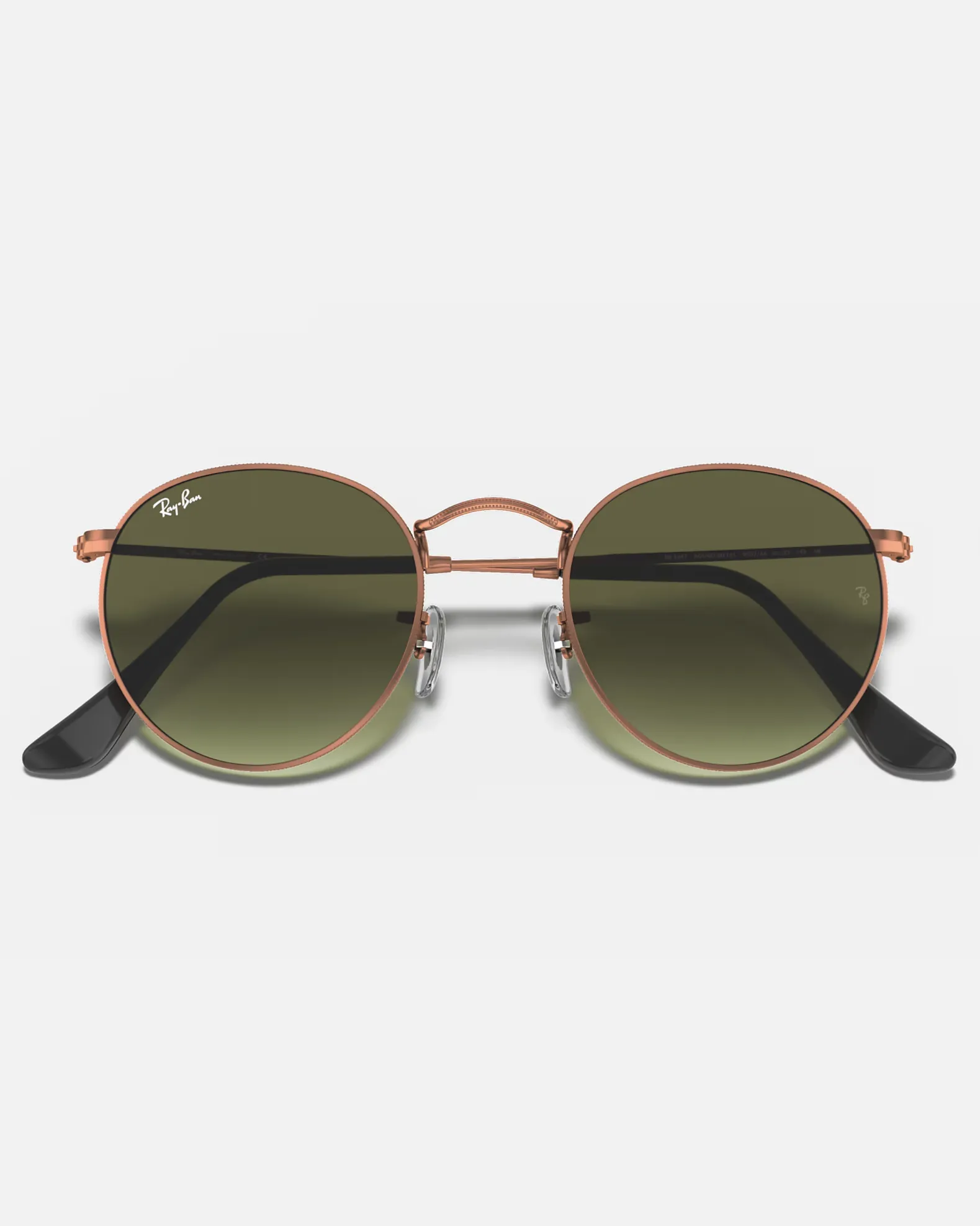 Round Metal Sunglasses in Bronze & Copper