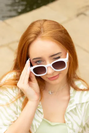 Rounded Square Retro Pin Style Sunglasses