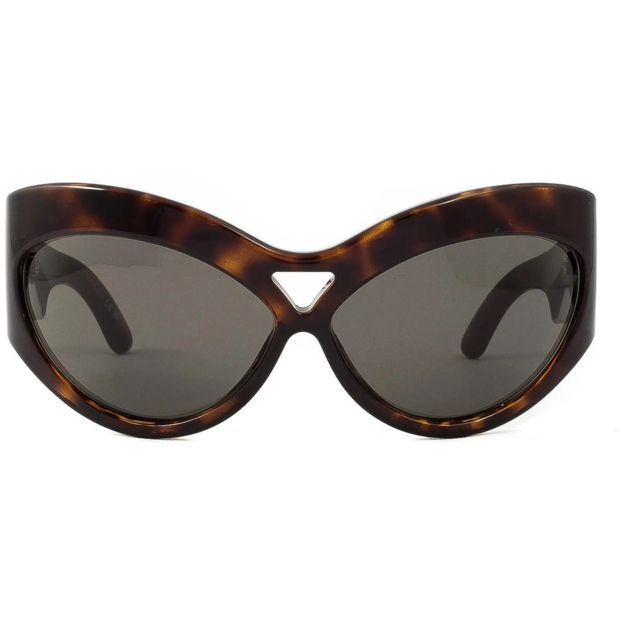 Saint Laurent Women's Sunglasses - Havana Acetate Cat Eye Frame Grey Lens | SL73 002