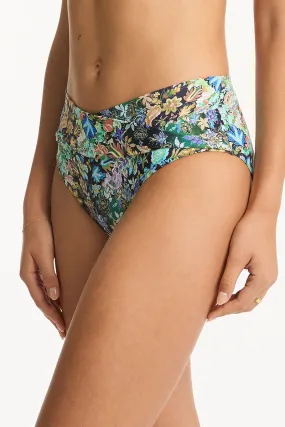 Sea Level Wildflower Twist Mid Bikini Pant