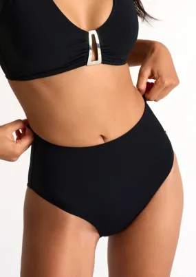 Shan Intemporel High Waist Bikini Bottom - Burgundy