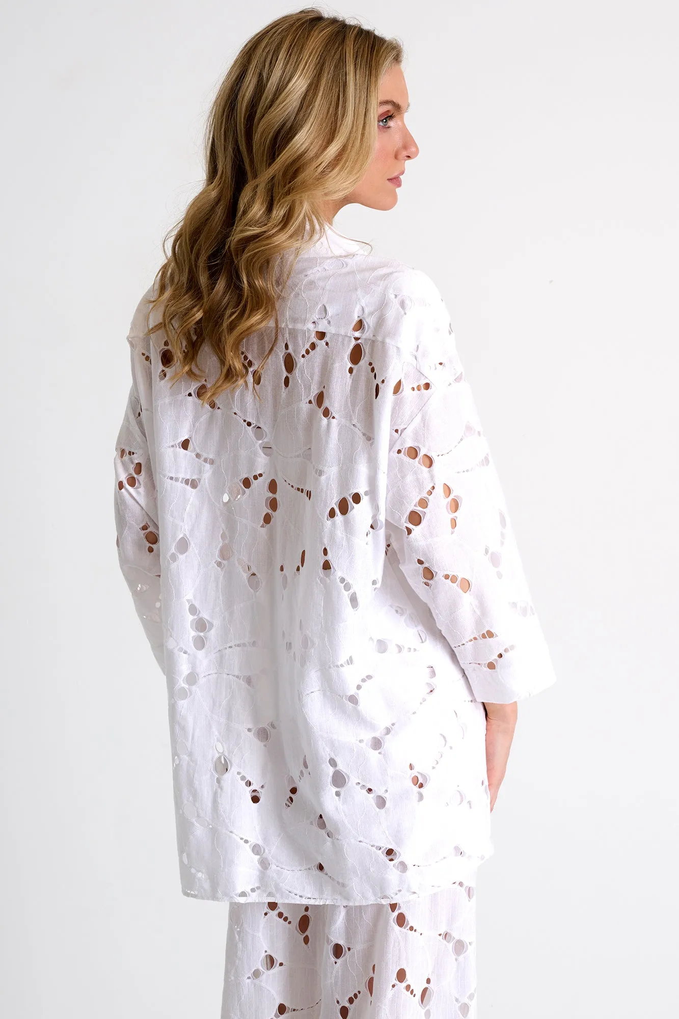 Shan Lili Lace Shirt - White