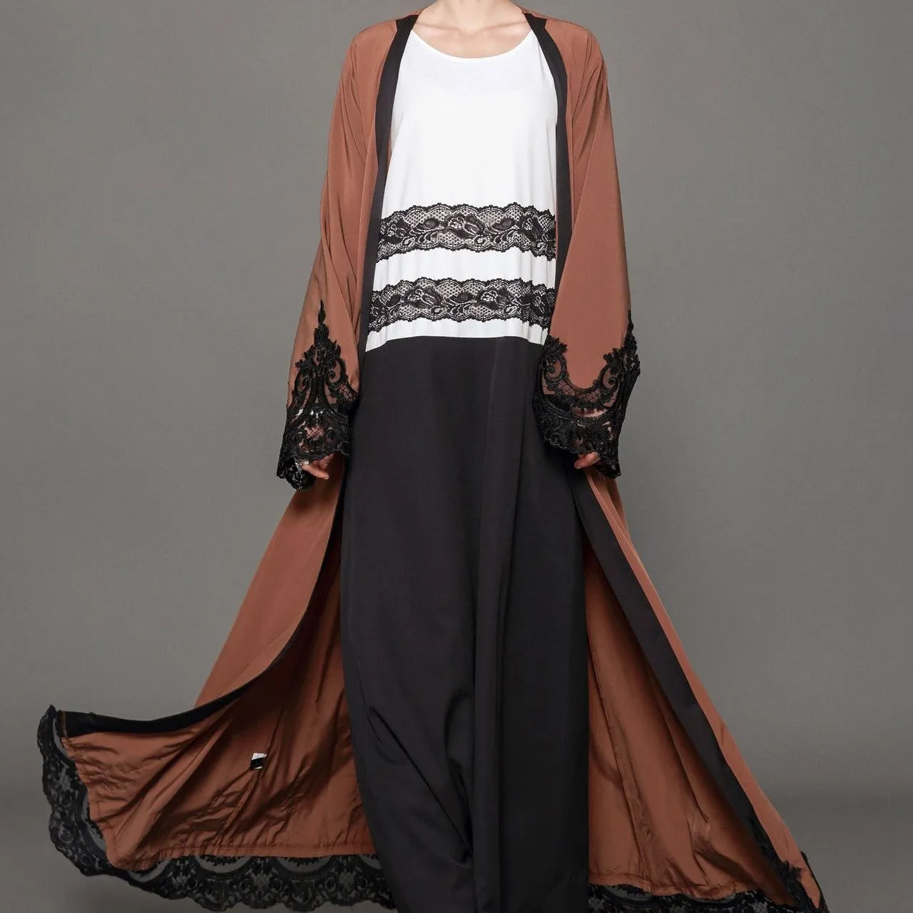Solara Chic - Dark Brown Robe by The Nevermore