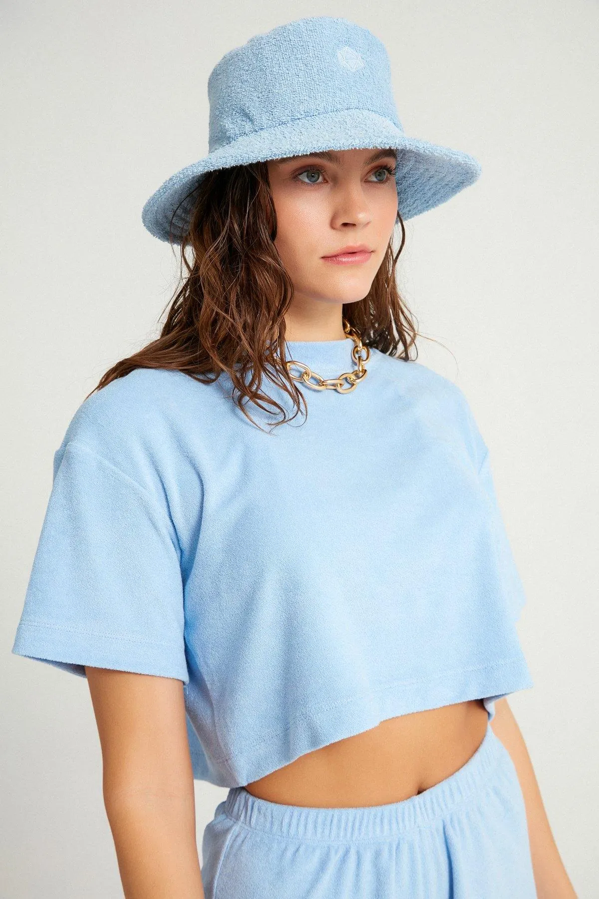 Soli Terry Bucket Hat Blue