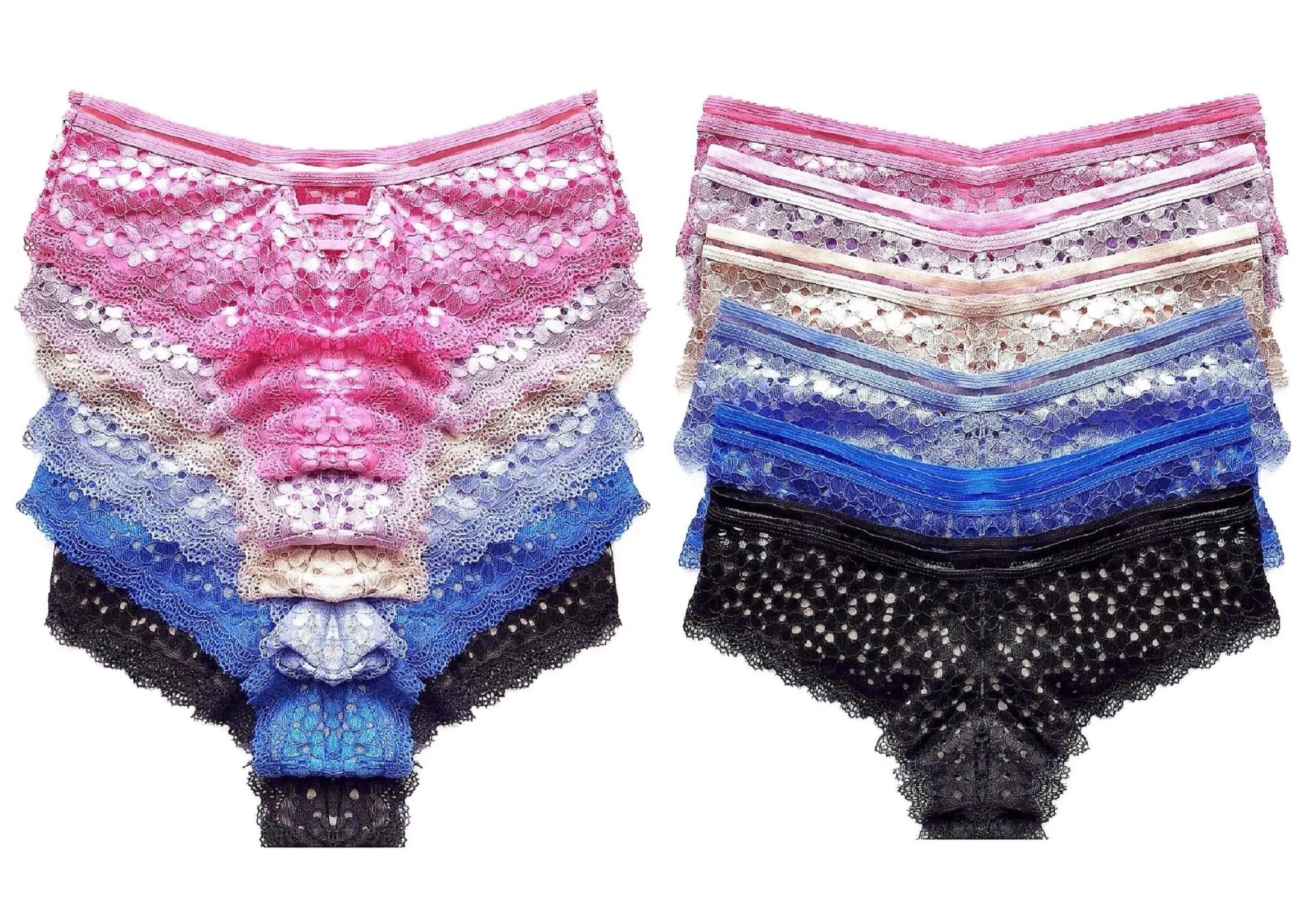Strappy & Allover Sheer Lace Panties