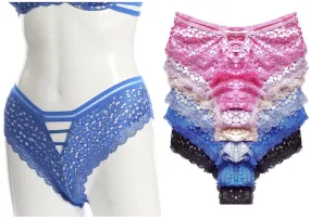 Strappy & Allover Sheer Lace Panties