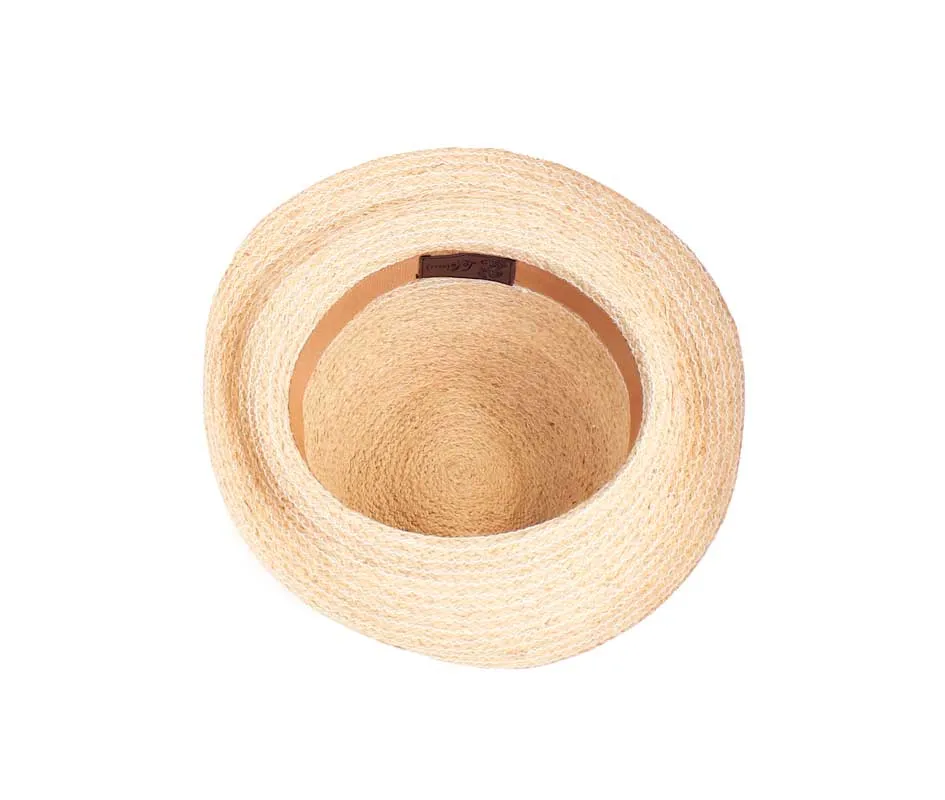 Striped Straw Bucket Hat