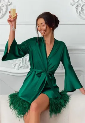 Swan Cover Up - Emerald -
