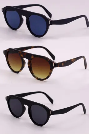 Switch It Up 3-Piece Round Polycarbonate Full Rim Sunglasses