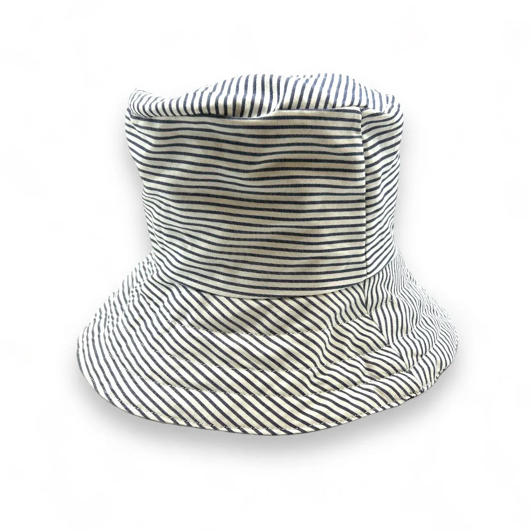 The Essential Bucket Hat - Black Plaid and Stripe