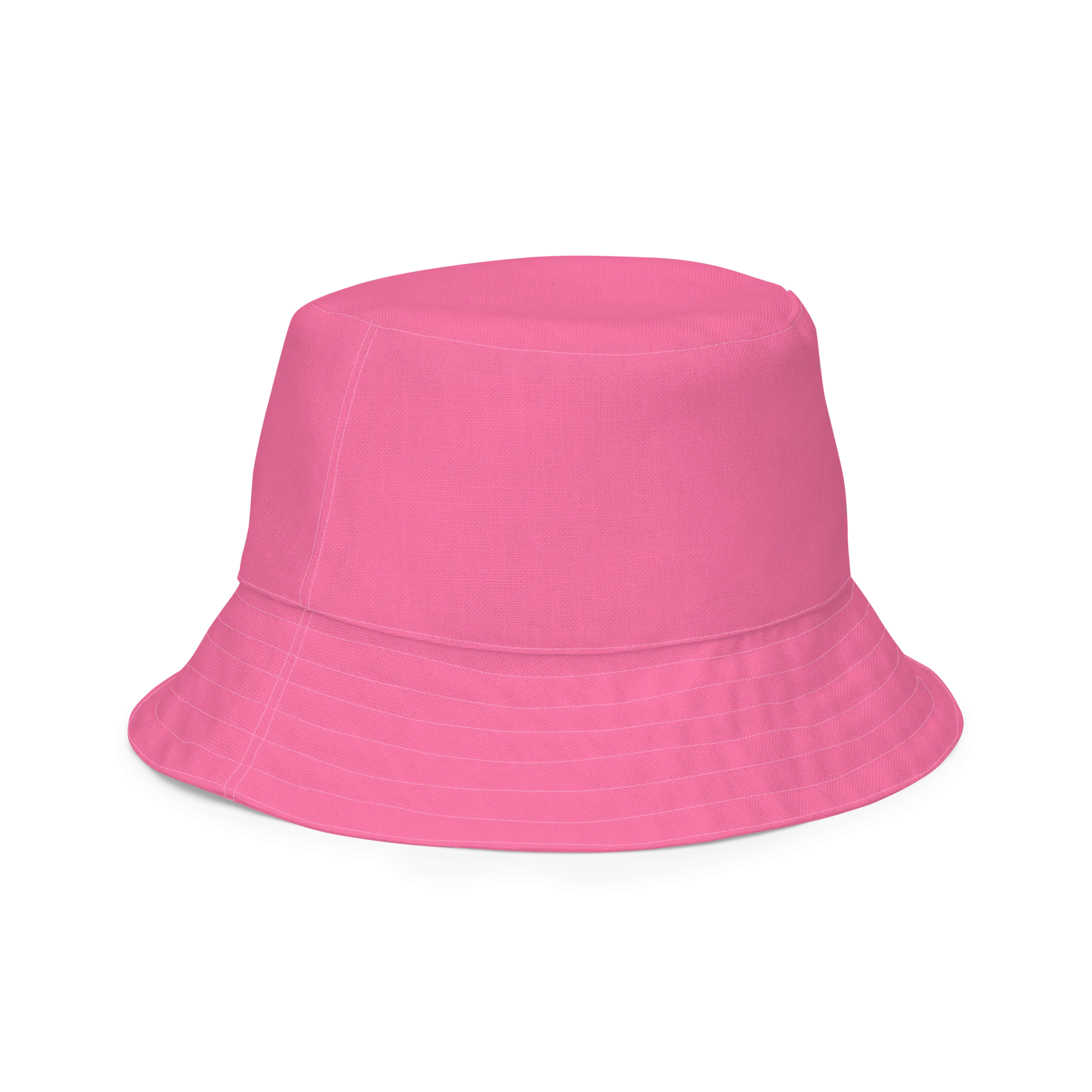 The FLOWER LOVE Collection - "Pretty Pink Poppies" Design Premium Reversible Bucket Hat - Pink Inside - Beach Hat, Gifts for Her