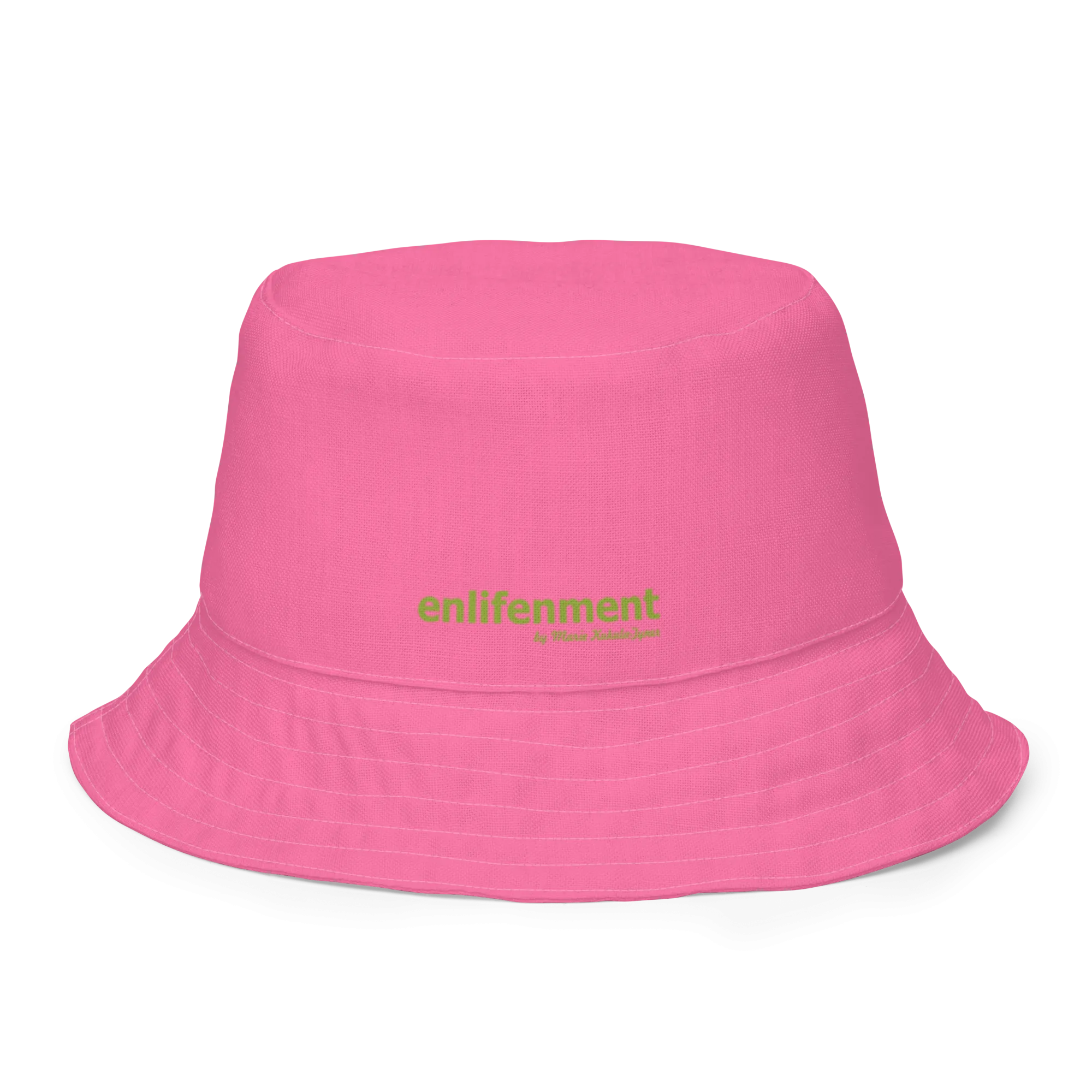 The FLOWER LOVE Collection - "Pretty Pink Poppies" Design Premium Reversible Bucket Hat - Pink Inside - Beach Hat, Gifts for Her