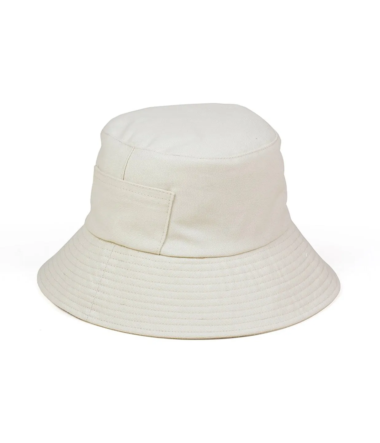 Wave Bucket Hat in Beige