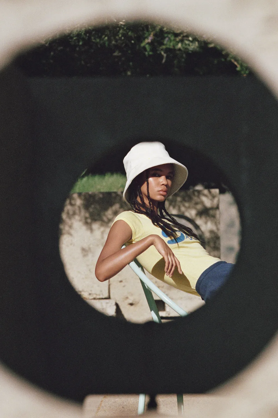 Wave Bucket Hat in Beige