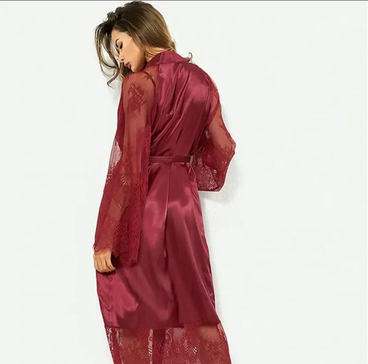 Women Bathrobe Fashion Sexy Sleepwear Robes Sleep for  Wedding Dresses Bridal Gowns Plus Size Temptation Underwear Nightdress X1691007