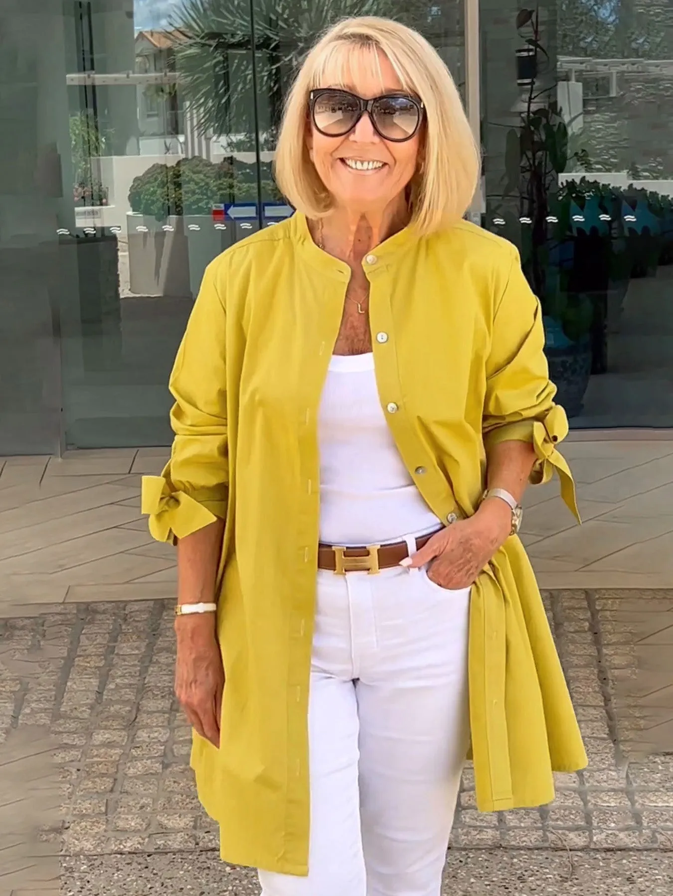 Women's Longline Button-Down Shirt | Elegant & Stylish
