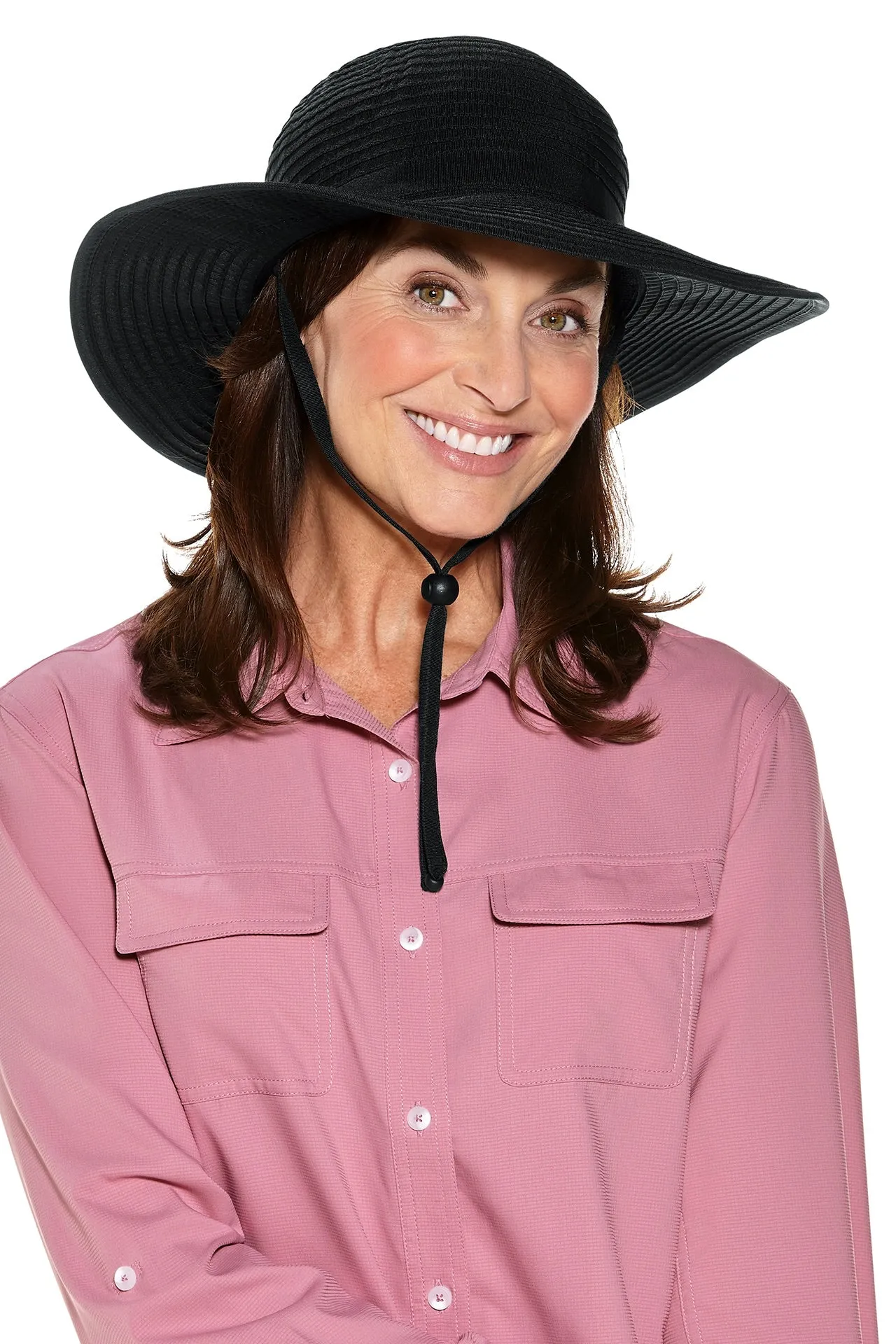 Women's Shelly Shapeable Travel Sun Hat  |  Black