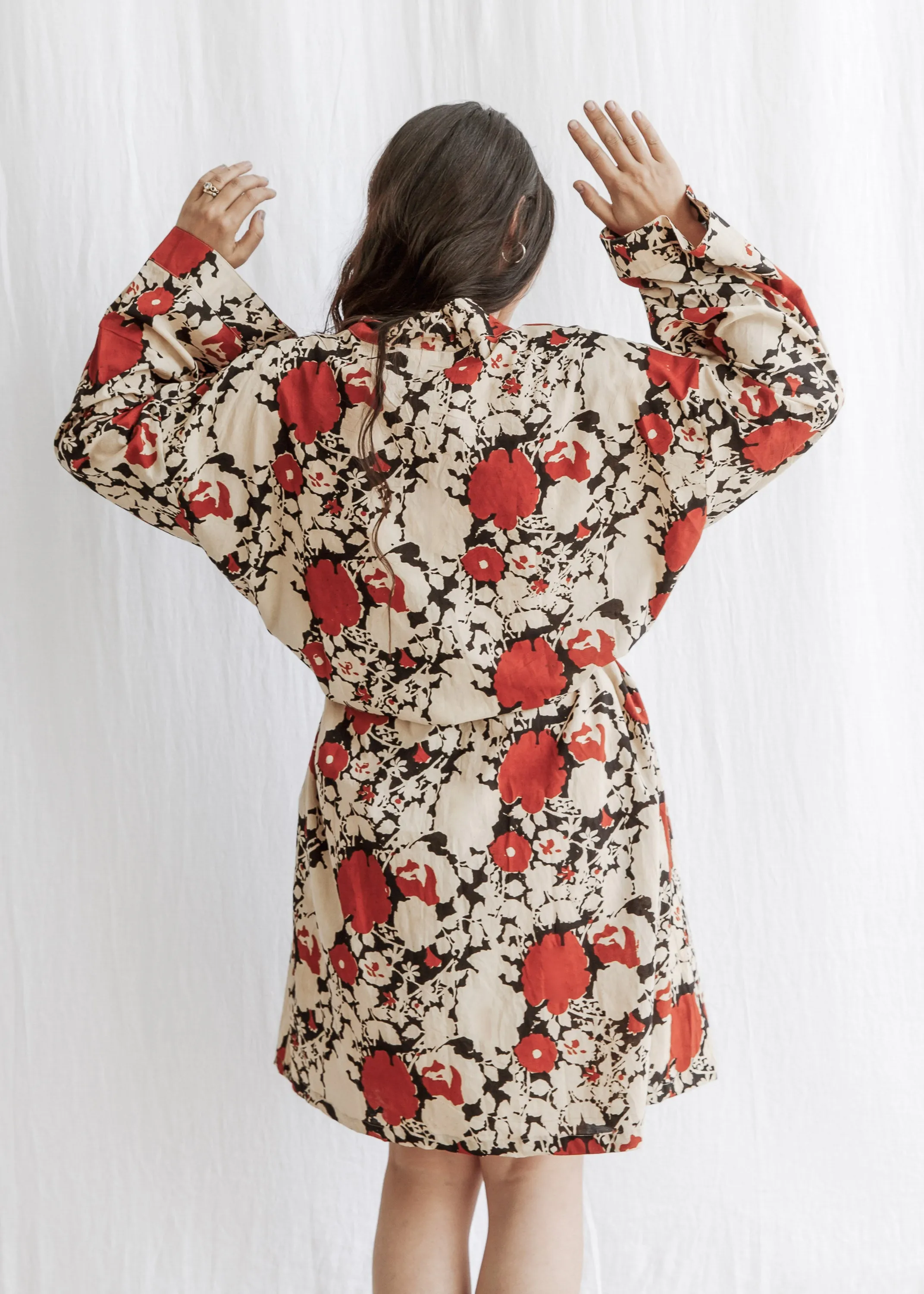Yayla Robe - Organic Cotton Block Print - Matisse